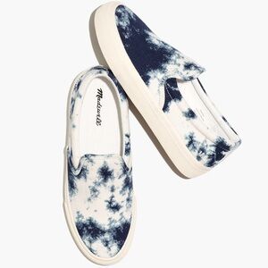 MADEWELL SIDEWALK SLIP-ON SNEAKERS TIE DYED- WOMENS SIZE 8M